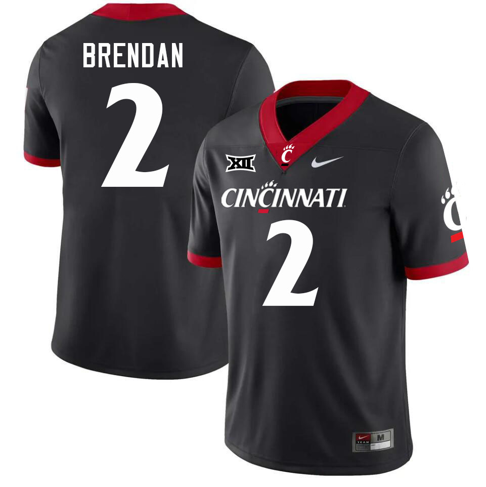 Cincinnati Bearcats #2 Brendan Sorsby College Football Jerseys Stitched-Black